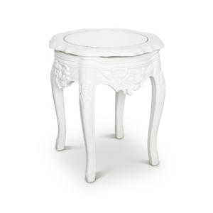 White Victorian Side Table