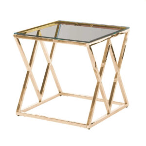 Tribeca Gold Side Table