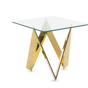 Zig Zag Gold Side Table