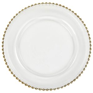 Beaded Gold Charger 13"