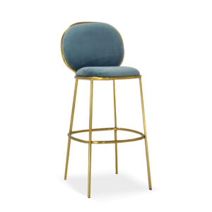 London Chic Barstool - Sea Blue