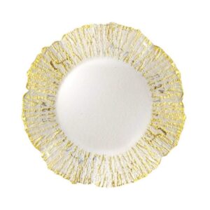 Deniz Flower Gold Charger 12"