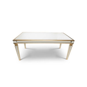 Gold Trim Mirror Table