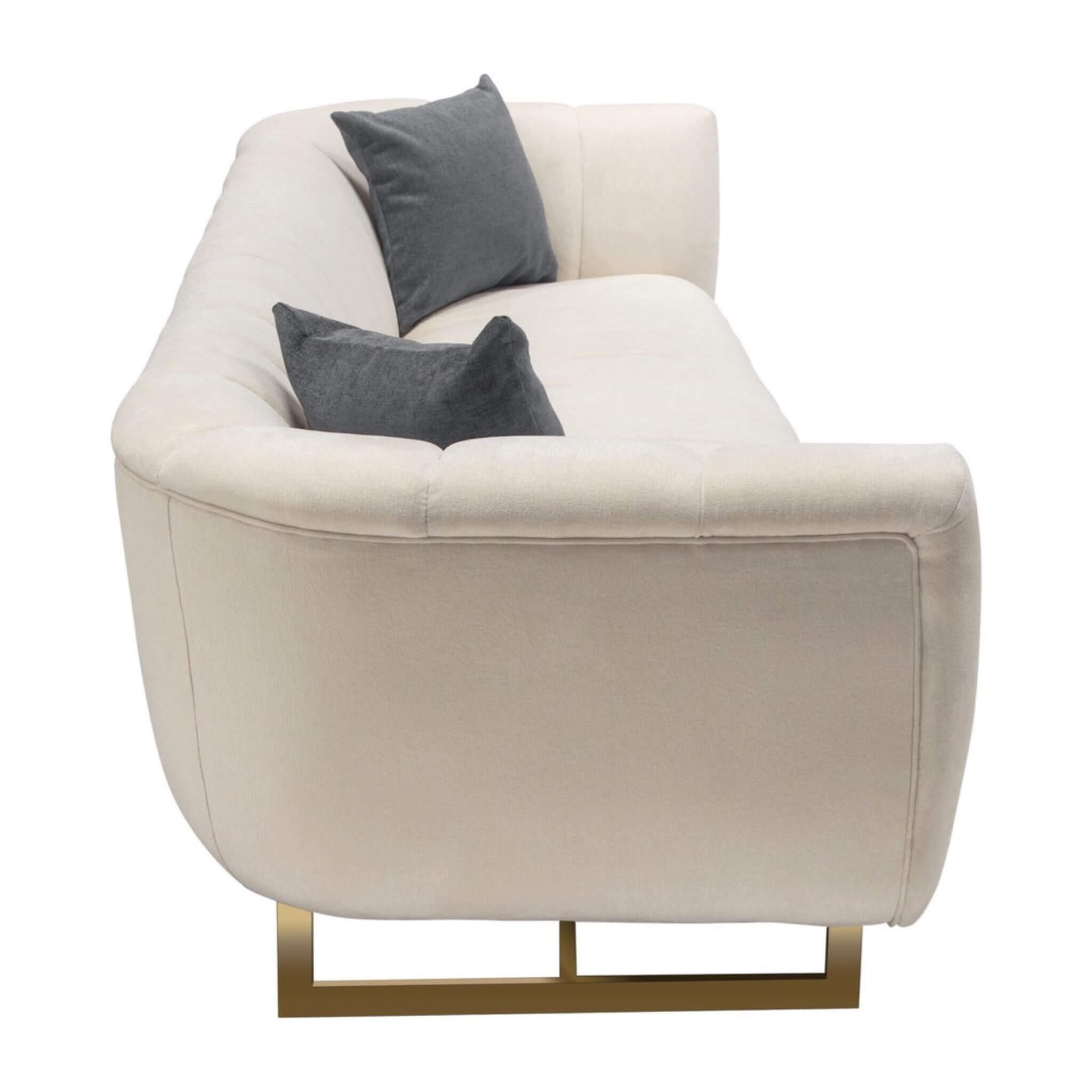 Chelsea Sofa Cream Velvet - Image 2