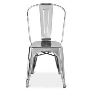 Metallic Bistro Chair Silver