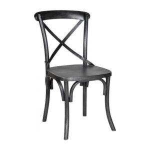 Cross Back Chair black