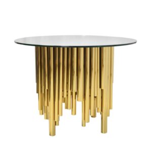 Luxor Round Gold Dining Table