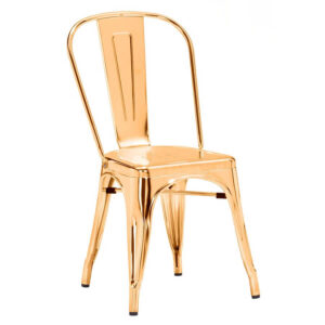 Metallic Bistro Chair Gold