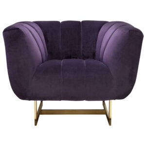 Chelsea Purple Velvet Chair