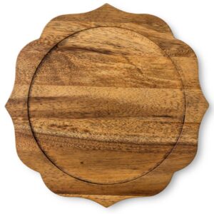 Acacia Wood Charger 13"