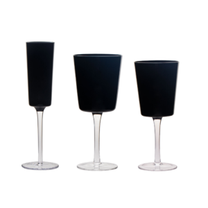Beirut Black Glassware Collection