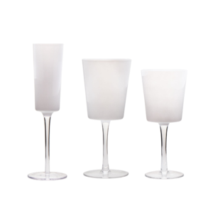 Beirut White Glassware Collection