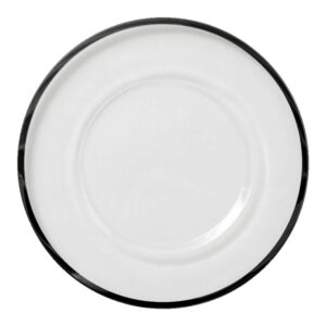 Black Rim Charger 13"