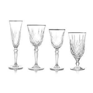 Diamond Glassware Silver Collection
