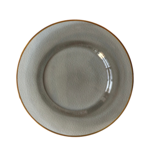 Halo Smoke Gold Rim Charger 13"