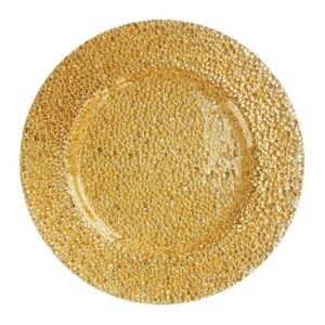 Moon Rocks Gold Charger 13"