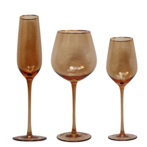 Pandora Amber Glassware Collection