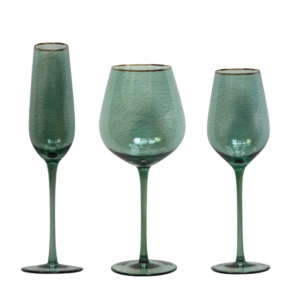 Pandora Green Glassware Collection